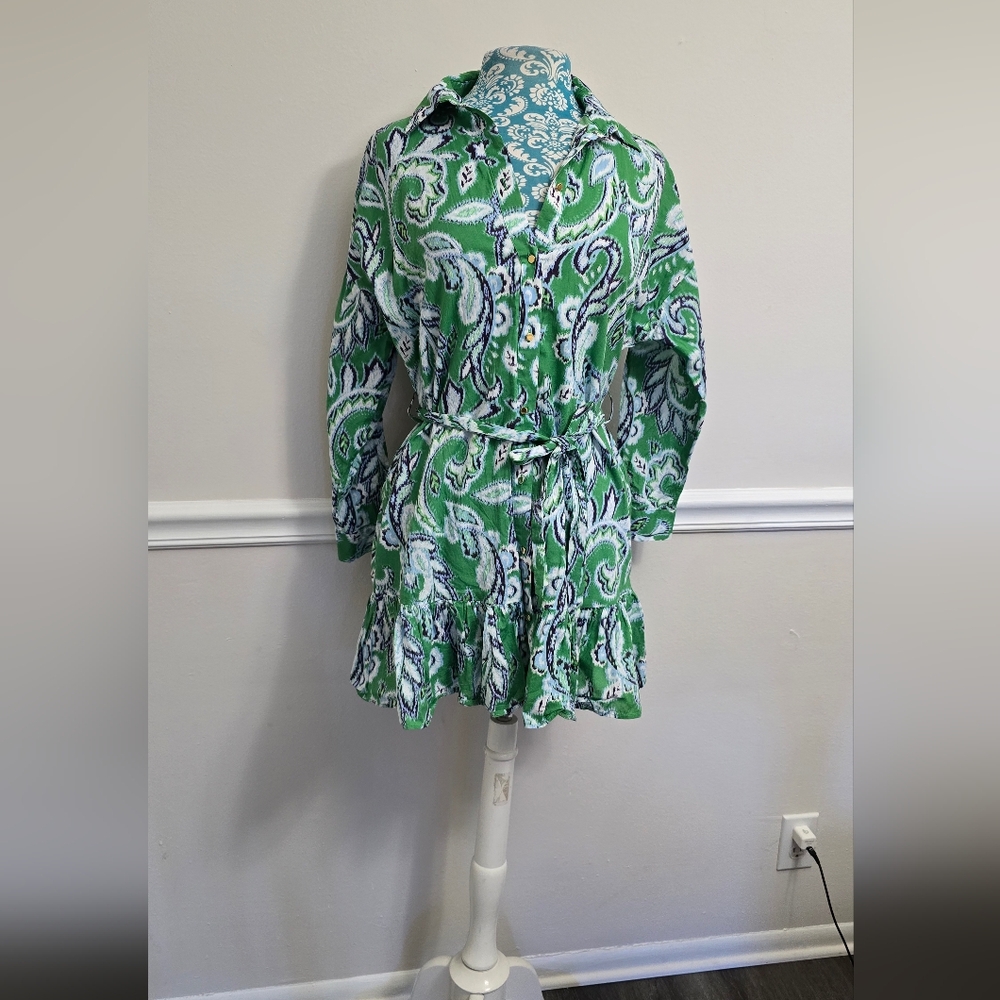 Green Paisley Dress